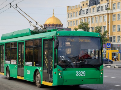 Временно изменяется схема движения троллейбуса № 13