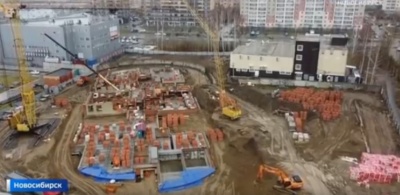 В Калининском районе продолжается строительство нового детского сада