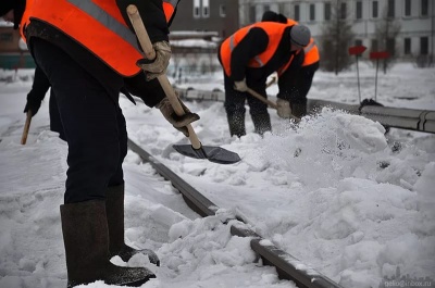 «Снегоуборочные работы в районе»